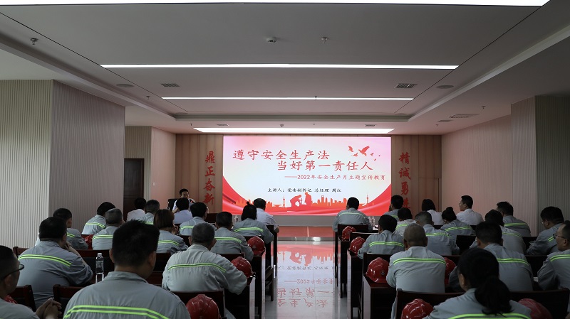 公司黨委副書記、總經(jīng)理周紅到富平公司作安全生產(chǎn)月主題宣講