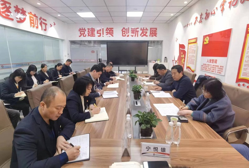 陜西建材科技公司黨委副書記、總經(jīng)理周紅到物貿(mào)公司調(diào)研指導(dǎo)工作