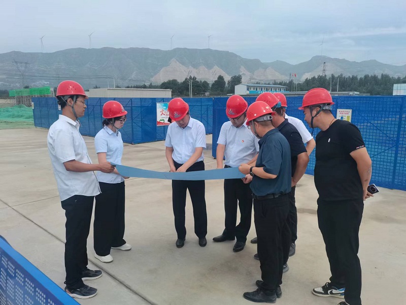 陜西建材科技公司黨委副書記、總經(jīng)理周紅到龍門綠碳公司、韓城昇隆公司調(diào)研指導(dǎo)工作