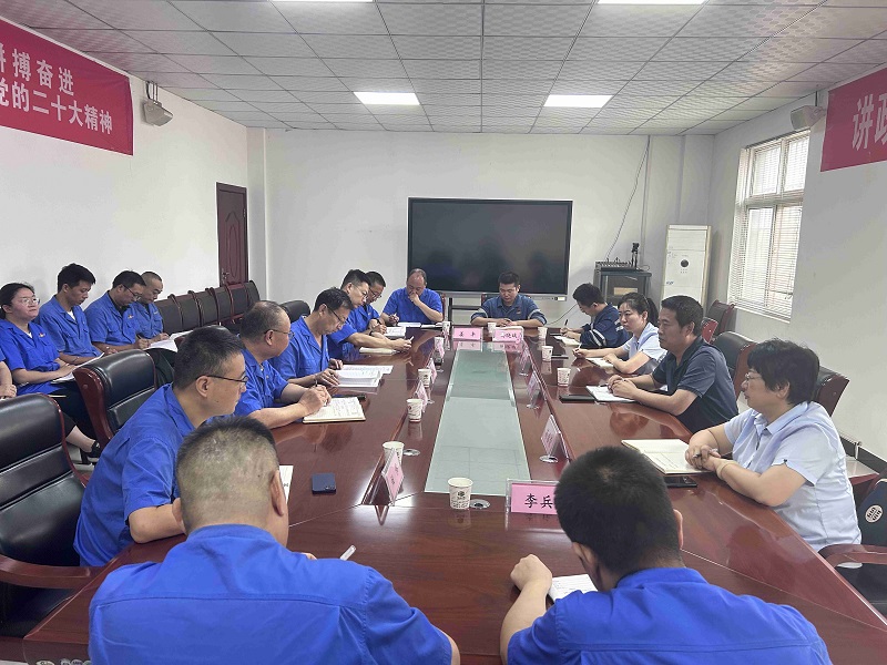 陜西建材科技公司黨委副書(shū)記、總經(jīng)理周紅一行到賽柯瑞思公司調(diào)研指導(dǎo)工作