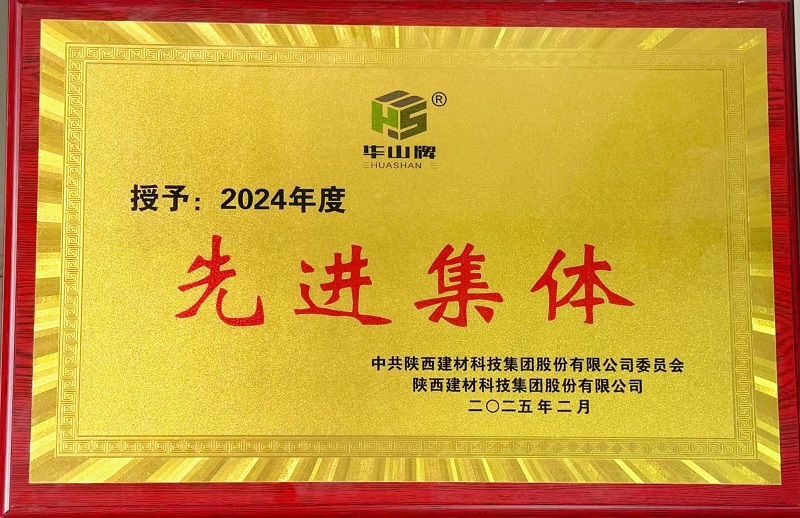 物貿(mào)公司市場開發(fā)部榮獲陜西建材科技公司“先進(jìn)集體”榮譽(yù)稱號